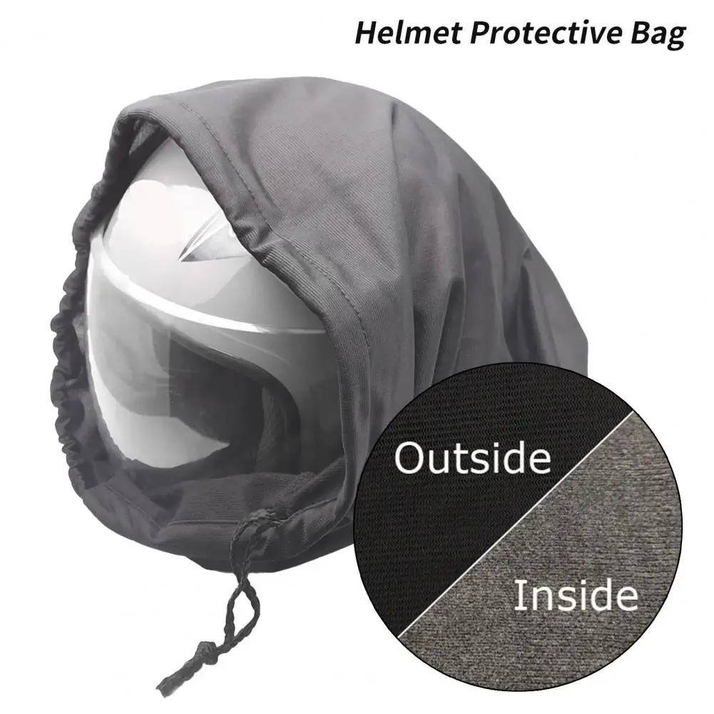 

Oxford Cloth Helmet Bag Dust Proof Drawstring Design Good Toughness Helmet Storage Bag For Cycling