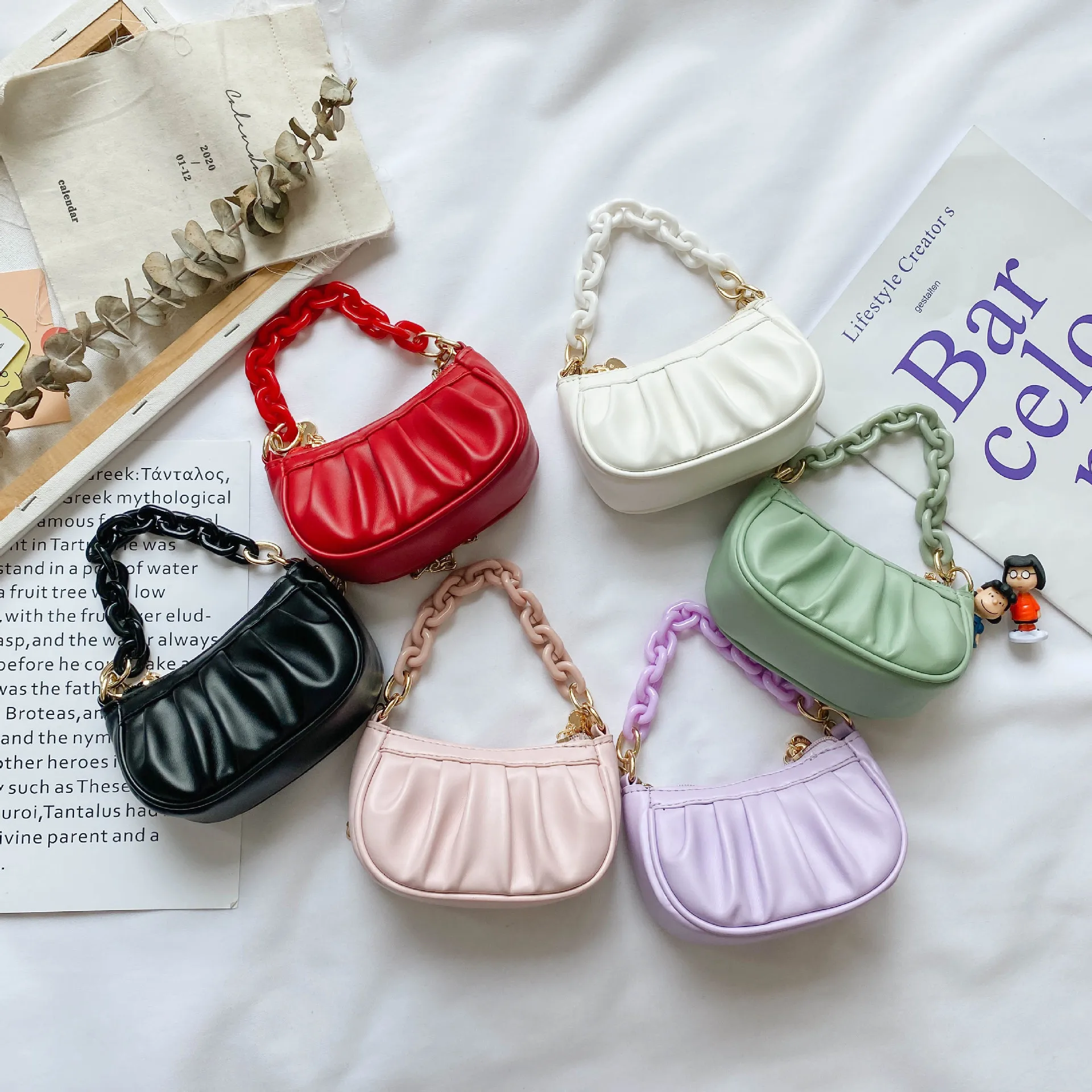 Monederos y bolsos de cuero para niñas y mujeres, monedero, bolso cruzado, cartera pequeña para bebé, moda 2024