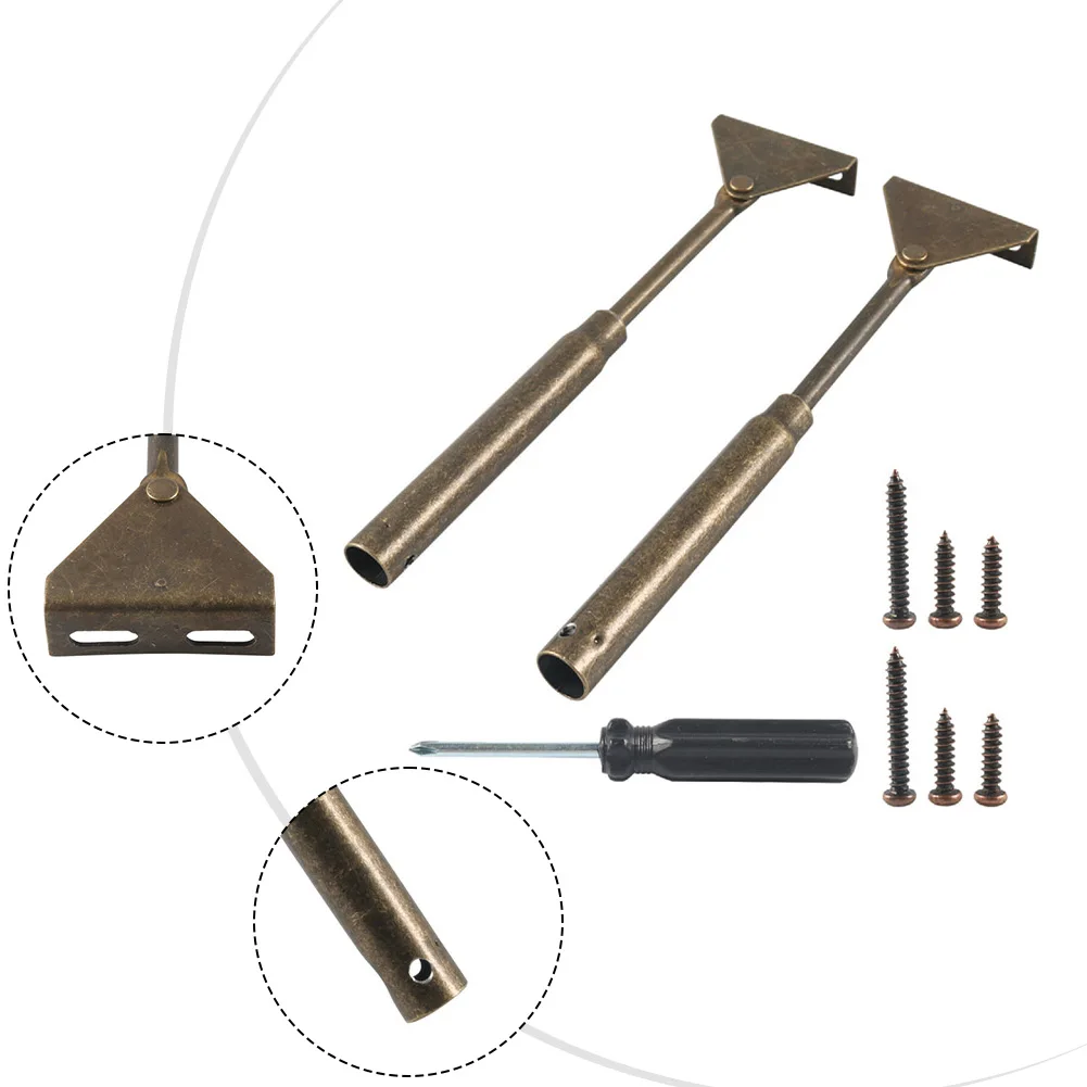 2-teiliges Federbeinset für Wohnmobil-Schranktüren mit Federbeinsatz aus Metall und federbelastetem Mechanismus für zuverlässige Türunterstützung