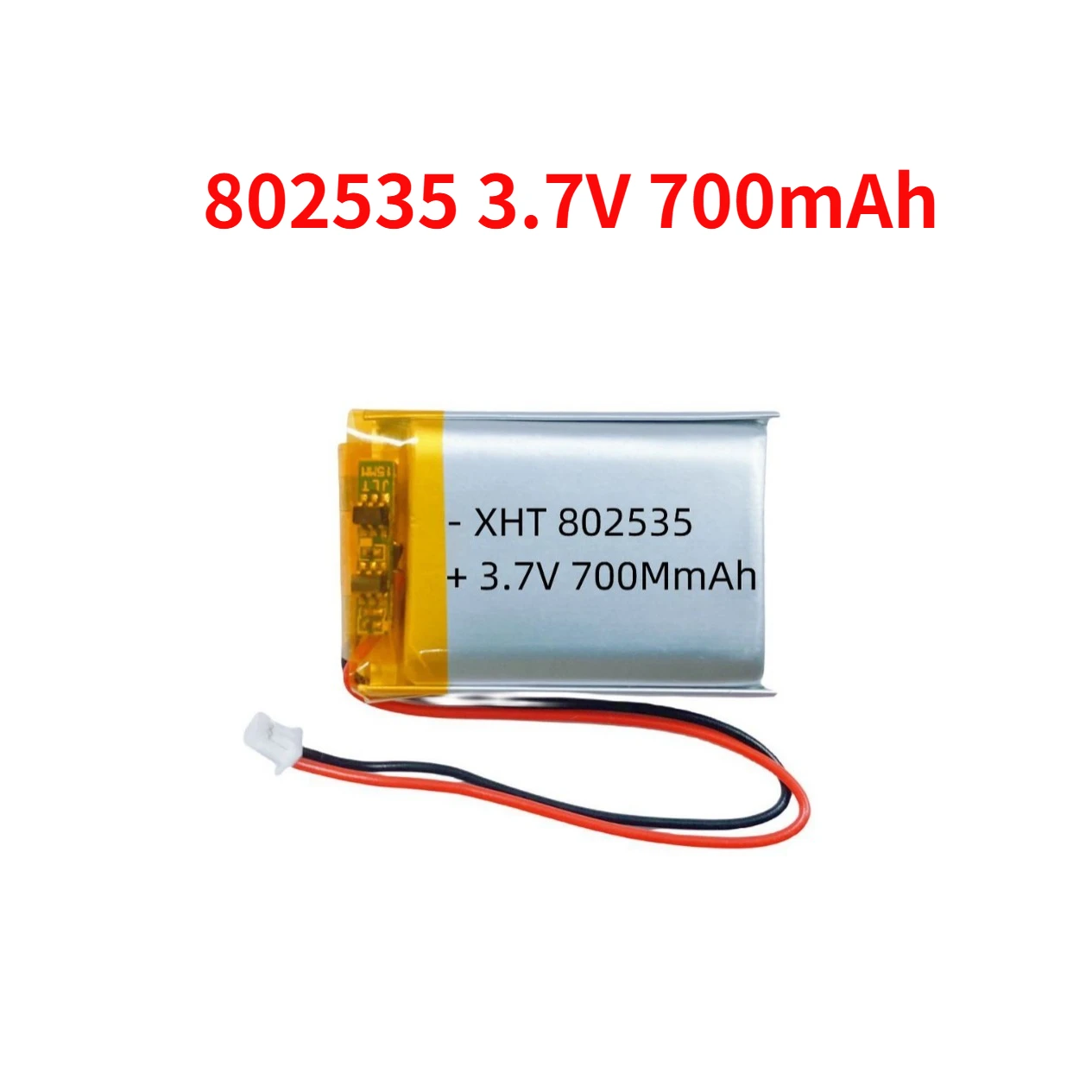 

1-4pcs 802535 Battery 700mAh 3.7VLi Po Battery Polymer Lithium Batteries Plug Ph2.0 for Beauty Equipment Massager Toys Recorder