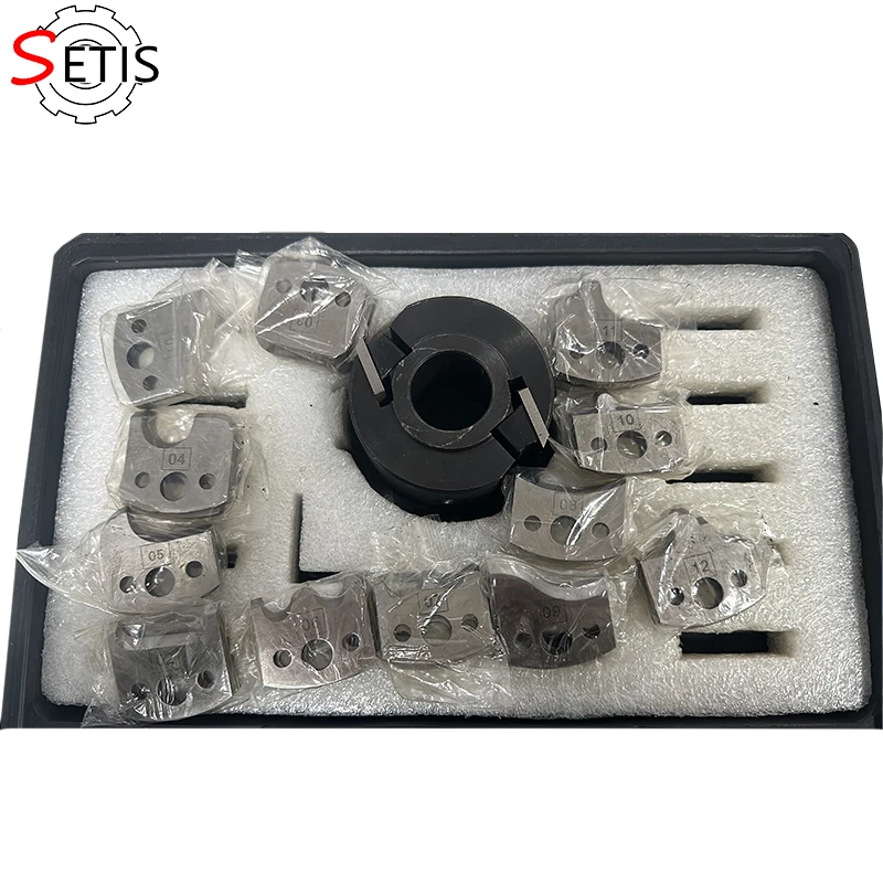 

Woodworking Vertical Milling Cutter Set, 12-Piece Blade Kit, Vertical Shaft Milling Accessories, Wood Molding Milling Cutter Set