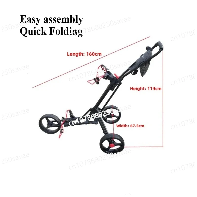 

Golf Carts Three-wheeled Aluminum Carts Golf Trolleys Foldable Golf Trolleys Bearing 25kgs Electric