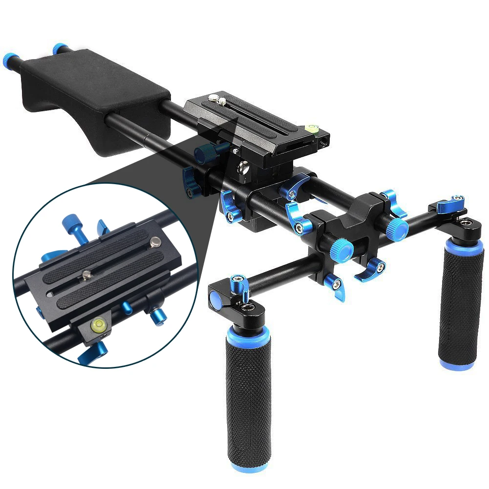 Mcoplus كاميرا حامل الكتف مثبت ل فوجي فيلم سوني A7 A7R A7Rs II III A9 A6500 GH4 GH5 كانون 6D 7D 5D مارك III IV نيكون