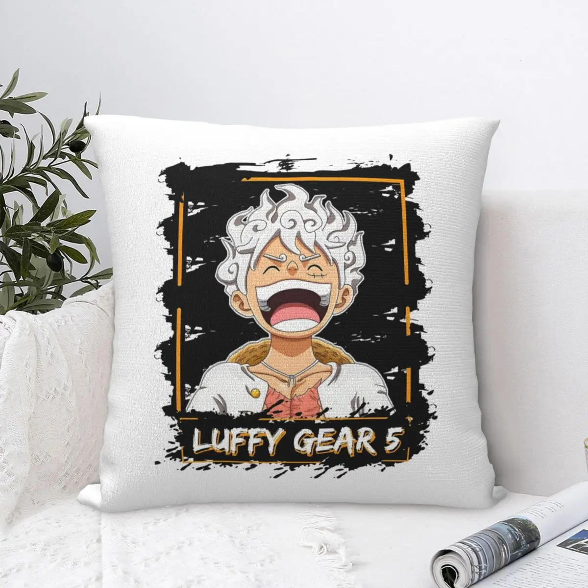 Luffy Japan Anime Square Pillow Case Cushion Covers Novelty Decor Pillowcase for Sofa 45x45cm