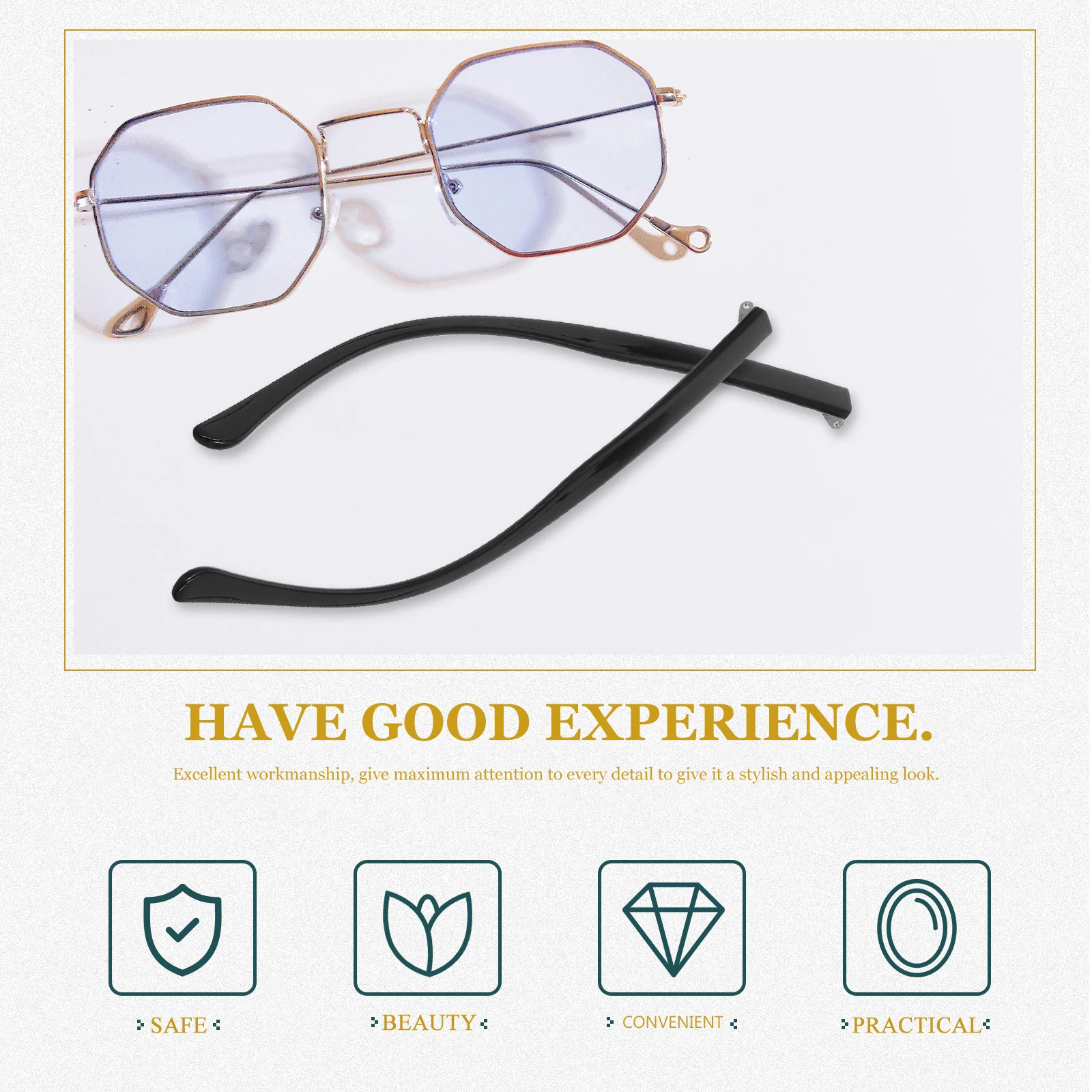 1 paar brillen armen benen vervangende onderdelen antislip lichtgewicht voor zonnebril leesbril bijziendheid frames reparatie