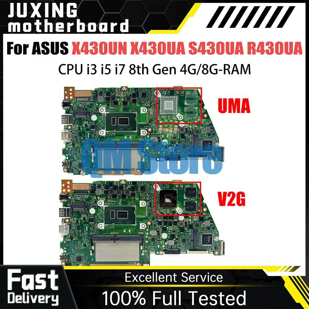 

UX430UQ Notebook For ASUS ZENBOOK 14 UX430UA UX430UN UX430UNR UX430UQK Laotop Mainboard CPU i3 i5 i7 7th 8th Gen 8G 16G RAM