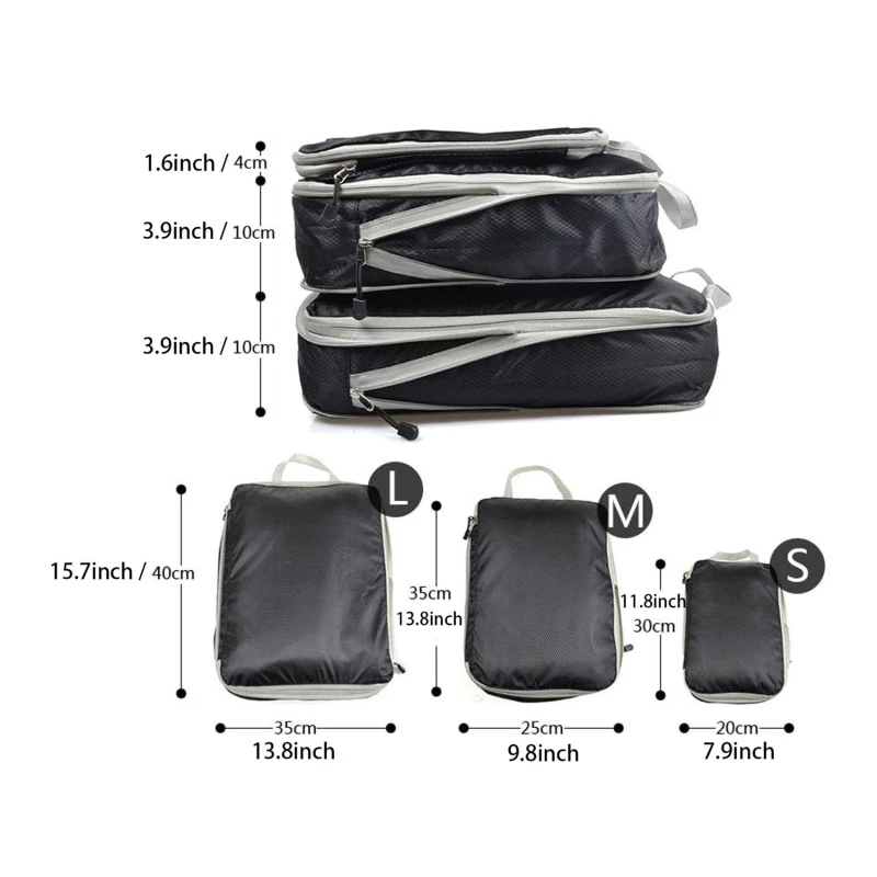 

4Pcs Travel Storage Bag With Shoes Bag Underwear Bra Socks Finishing Packing Luggage Clothing Organizer Compression 2024 Hot