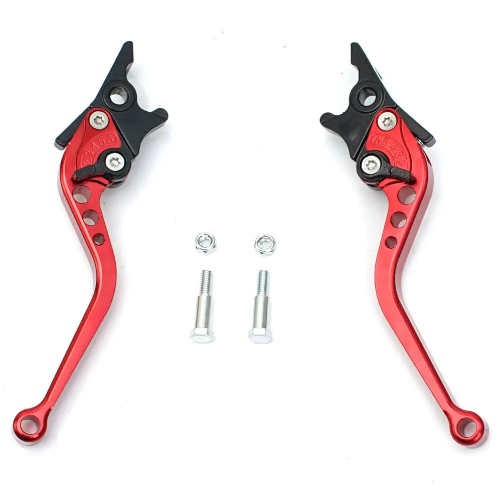 CNC Adjustable Double Disc Brake Motorcycle Modification Accessories Handle Lever for Scooters Electric Bike GY6 Modified Parts