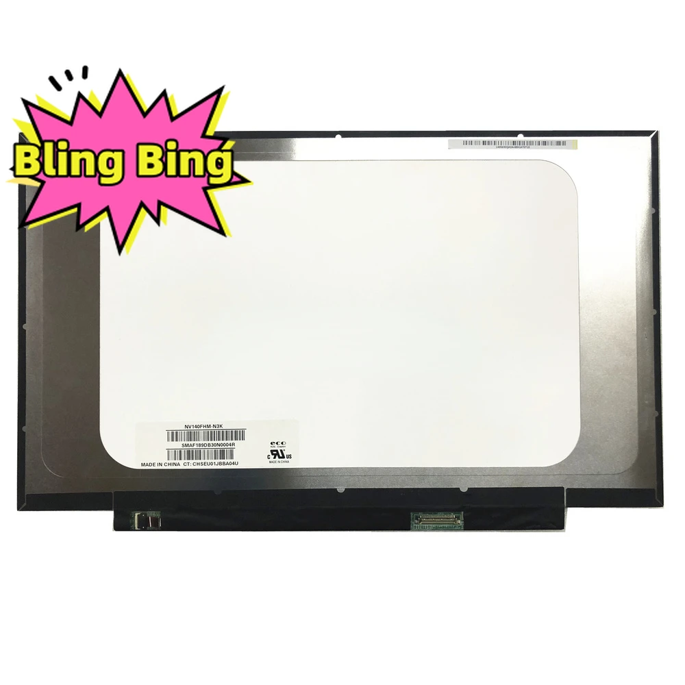 

NV140FHM-N3K 1920*1080 30 PIN 14.0" LCD Panel Matrix LED Screen NEW