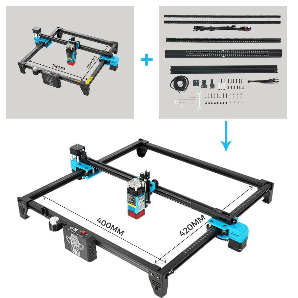 Laser Engraver Frame Kit Expand Kit DIY Laser Engraving Aluminum Profile Frame Upgrade Expansion Kits For TTS-55 TTS-10 PRO