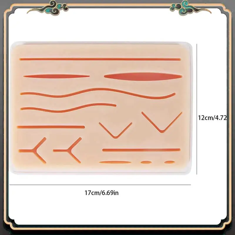 Reliable-2X Upgraded Large 3-Layer Suture Pad With Wounds For Practicing Suturing - Not Easily Separate, Tear Or Rip