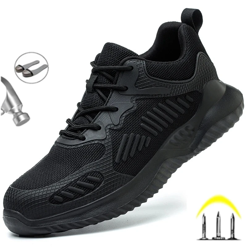 

Fashionable 2025 Men's 6KV Insulated Electrician Shoes Casual Protective Shoes Kevlar Anti Puncture Safety Work Boots Footwear