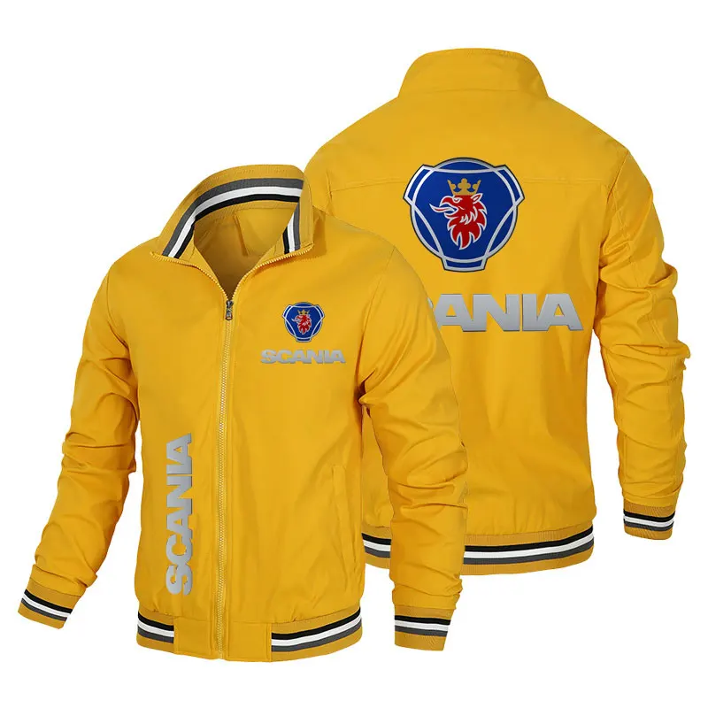 2024 Frühling und Herbst neue Herren Motorrad jacke Mode lässig Herren bekleidung Outdoor wind dichte Radsport bekleidung Logo-Druck