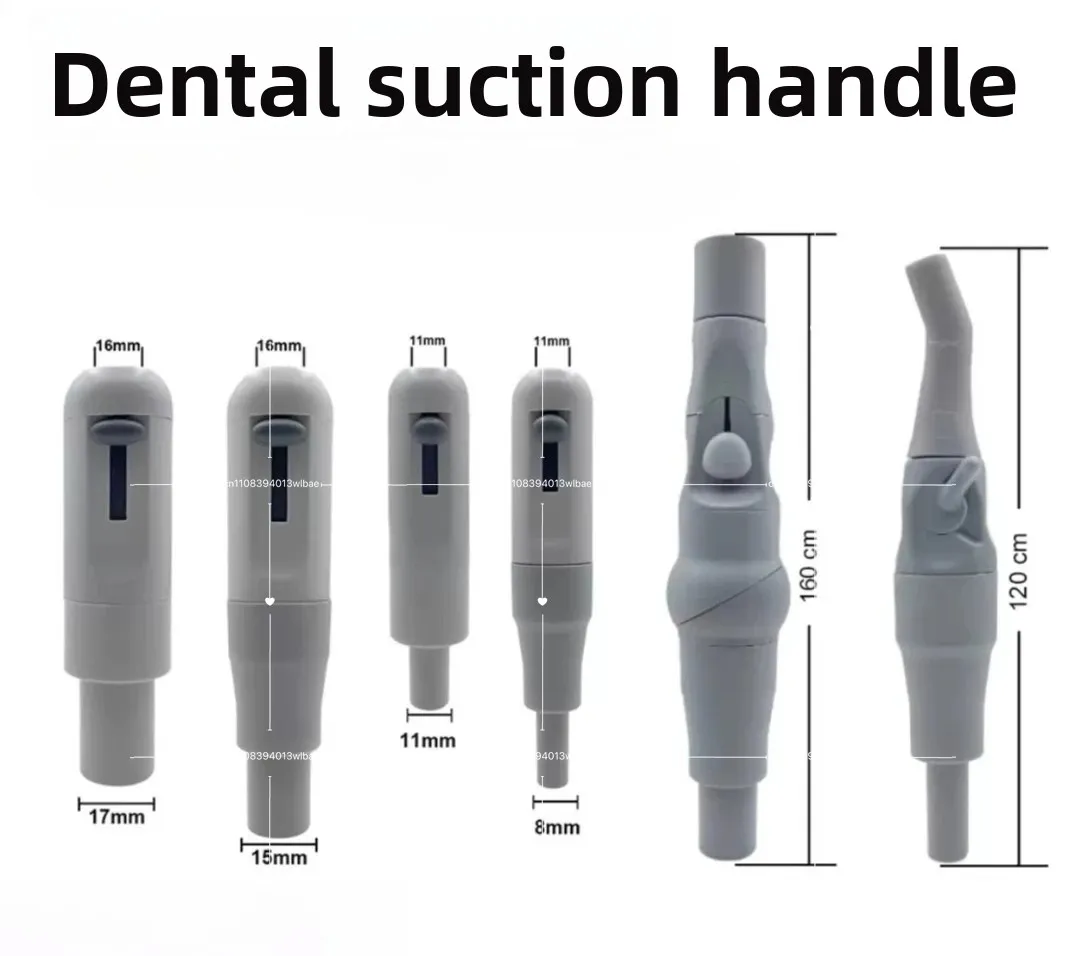 17/15/11/8mm Dental Saliva Rotary Suction Handle, Adjustable Valve Suction Handle, Strong Suction Adapter Accessories