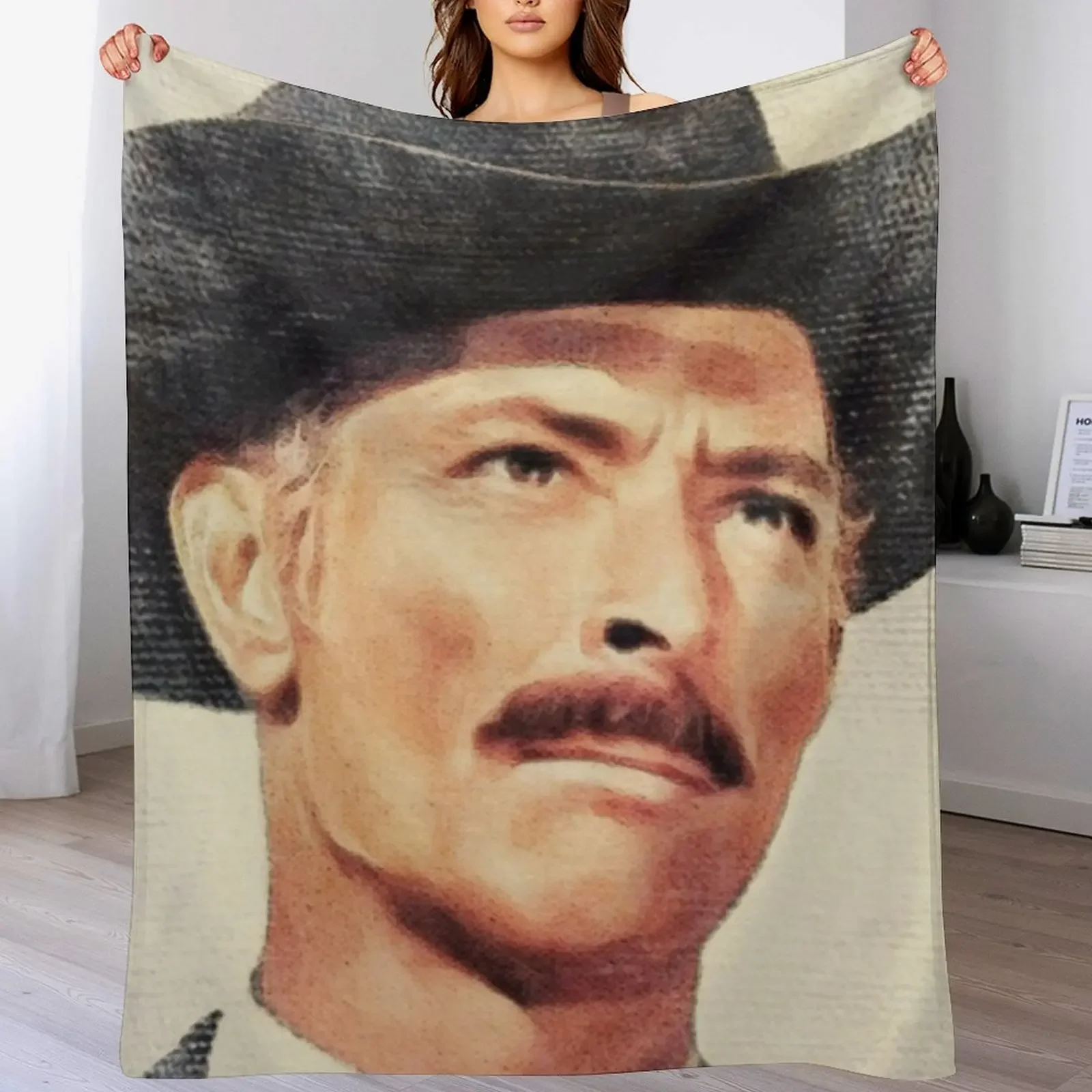 

Lee Van Cleef, Movie Legend Throw Blanket Cozy Throw Blanket for Bed Sofa Chair
