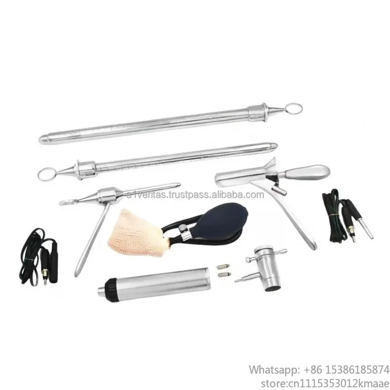 A-1 Stainless Steel Sigmoidoscope & Proctoscope Set with Anoscope Tubes and Obturator | Sutur Kitmedic