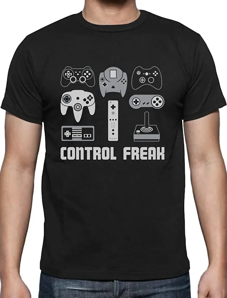 

Video Game Control Gaming Funny Gamer gift T-Shirt Short Sleeve Casual 100% Cotton O-Neck Summer Mens T-shirt Size S-3XL