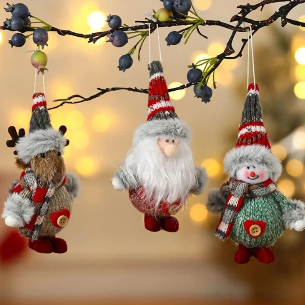 Weihnachtsdekorationen, bunte Stoff- und Schaumstoff-Hängeornamente, Weihnachtsbaum, dekorative Accessoires, Party-Dekoration, Geschenke