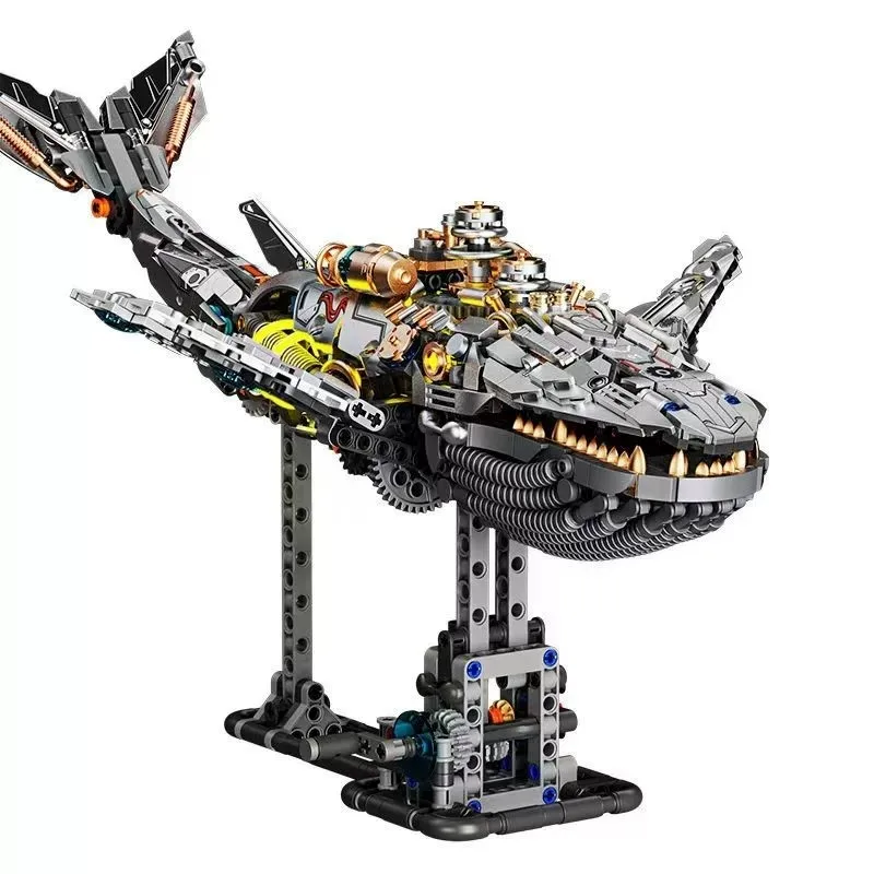 

Deep sea animal mechanical whale building block puzzle assembly model