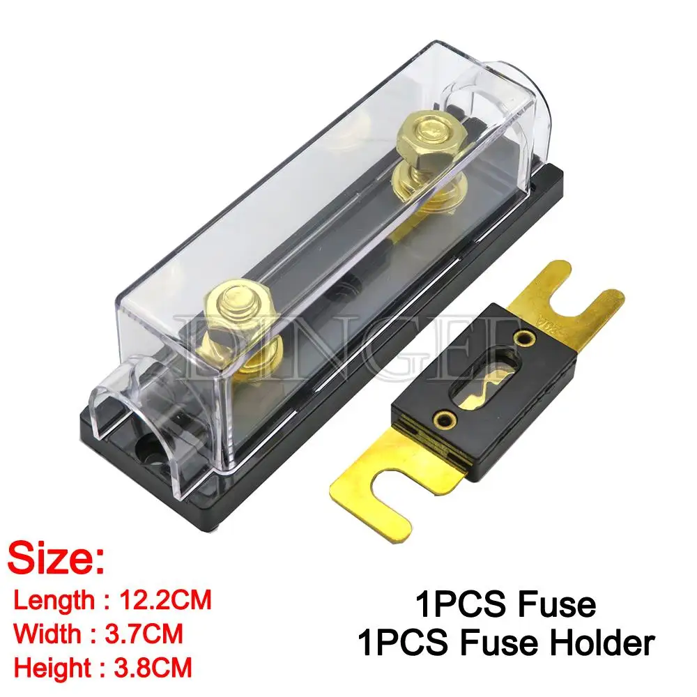 1Set ANL Fuse 60 80 100 120 275 300 400 450A 500 AMP ANS Fuse Holder Bolt-on Fuse Automotive Fuse Holders Fusible Link With Fuse