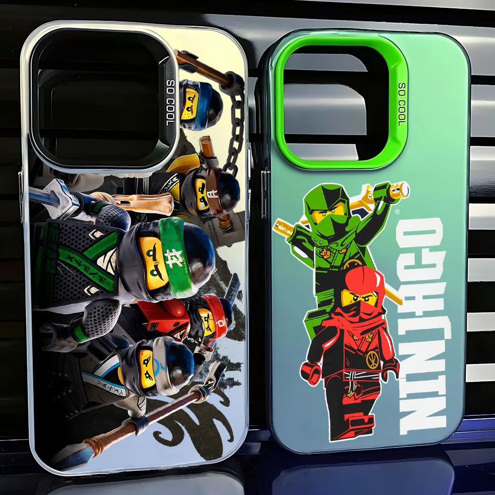 Ninjago Handyhülle für iPhone 17 16e 16 15 14 13 12 11 mini Pro Max X XR XSMAX 8 7 Air Plus Sturzsichere Matte Rückseite