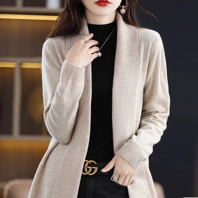 

Fashion Winter Cardigans Women Sweater Knitted Sweater Women Cardigan Sueter Mujer Invierno 2024V-Neck Knit Sweaters Blusa G403