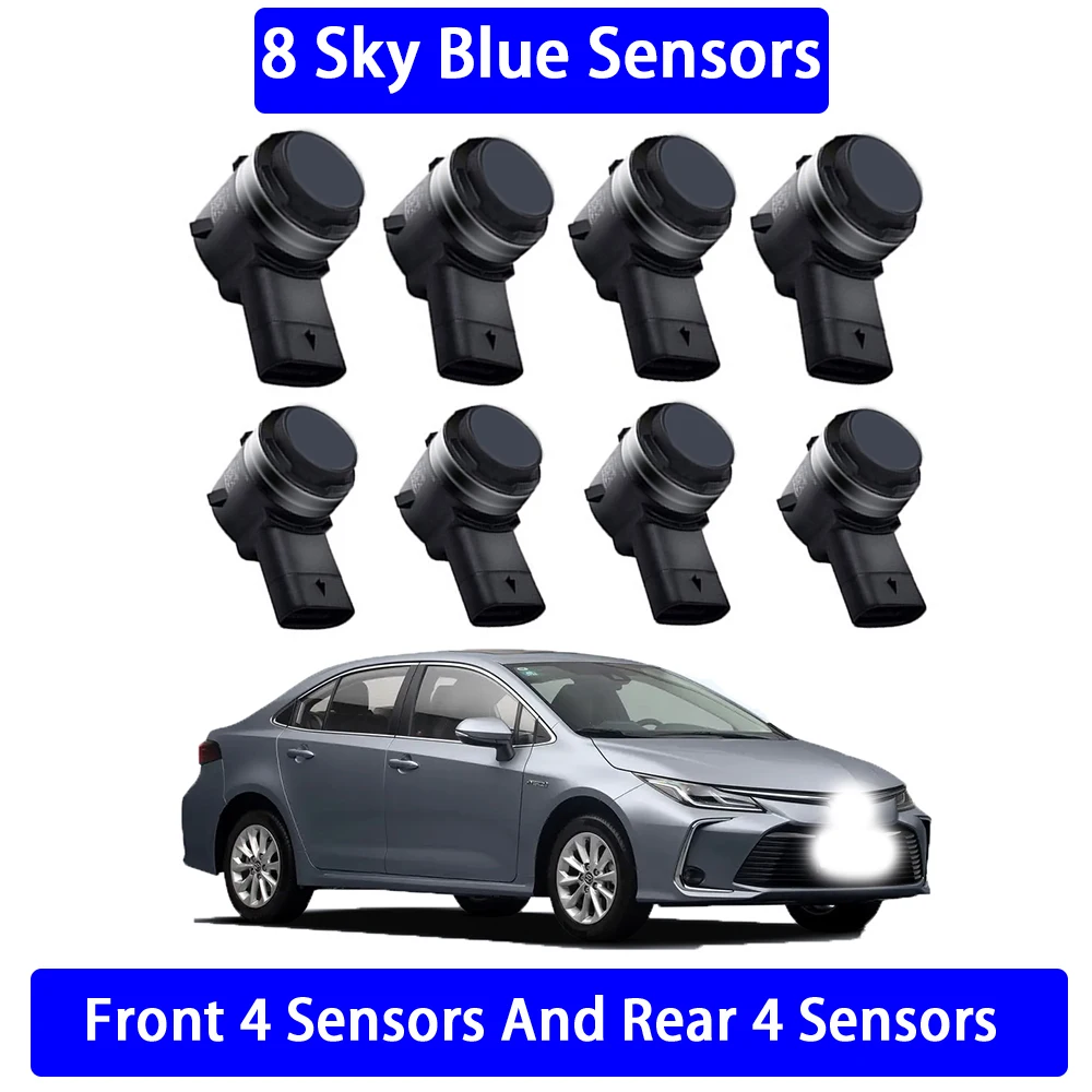 ZhuCamX Voor Achter Parkeersensor Assistentie Backup Radar Zoemer Systeem voor Toyota Corolla Auris Hybrid E210 2019 2020 2021 2022