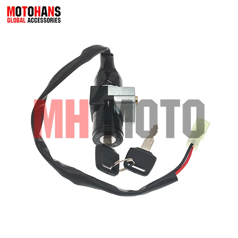 

MOTORCYCLE IGNITION KEY SWITCH IGNITION LOCK 2 MALE PLUG ACCESSORIES FOR HONDA WAVE110S BIZ125