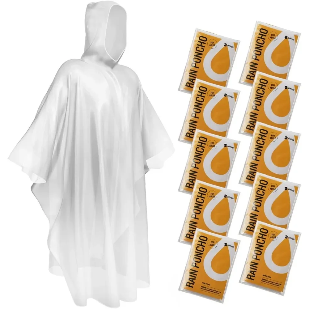 

SaphiRose одноразовые пончо от дождя аварийное прозрачное пончо