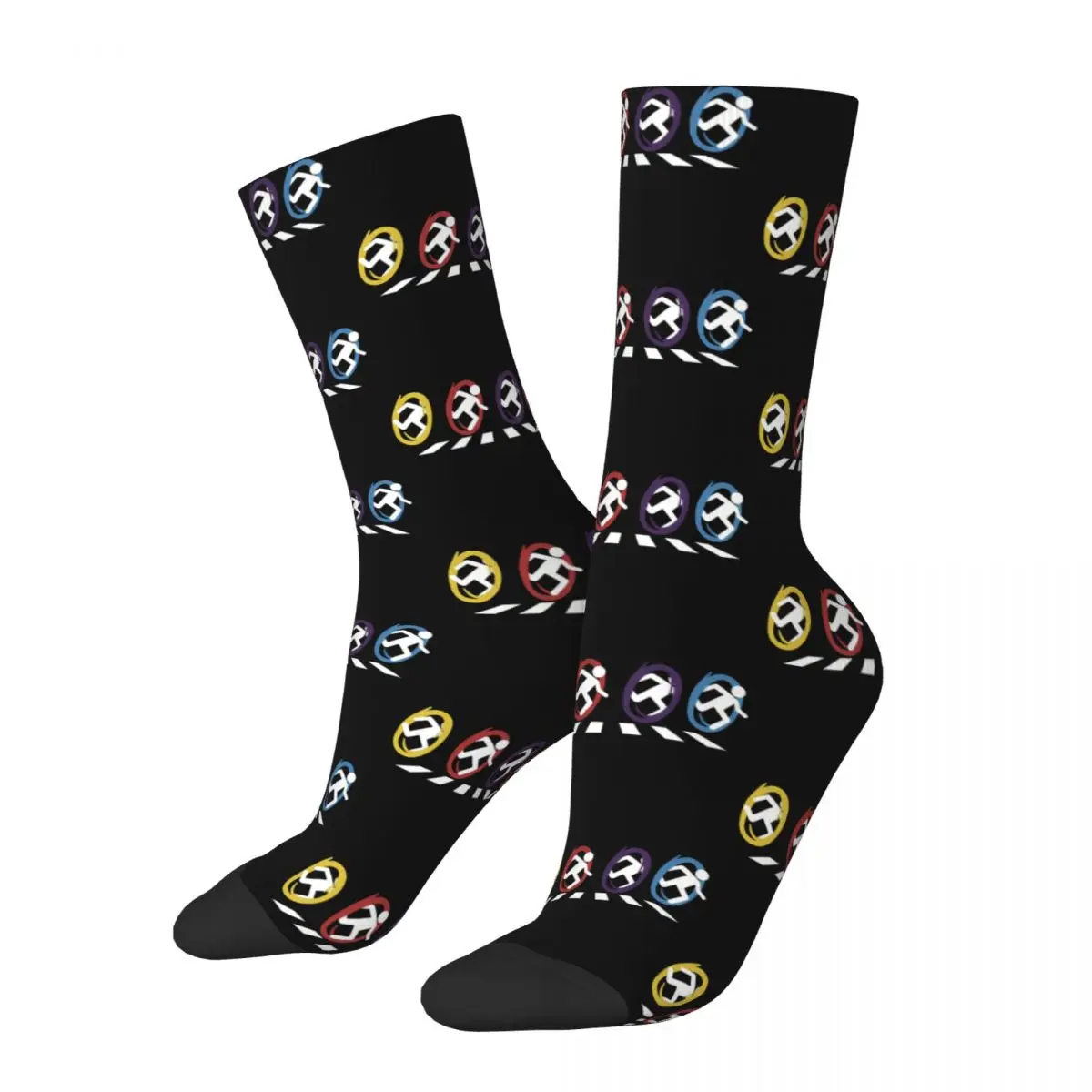 Cross Socks Printed Men's Stockings Polyester