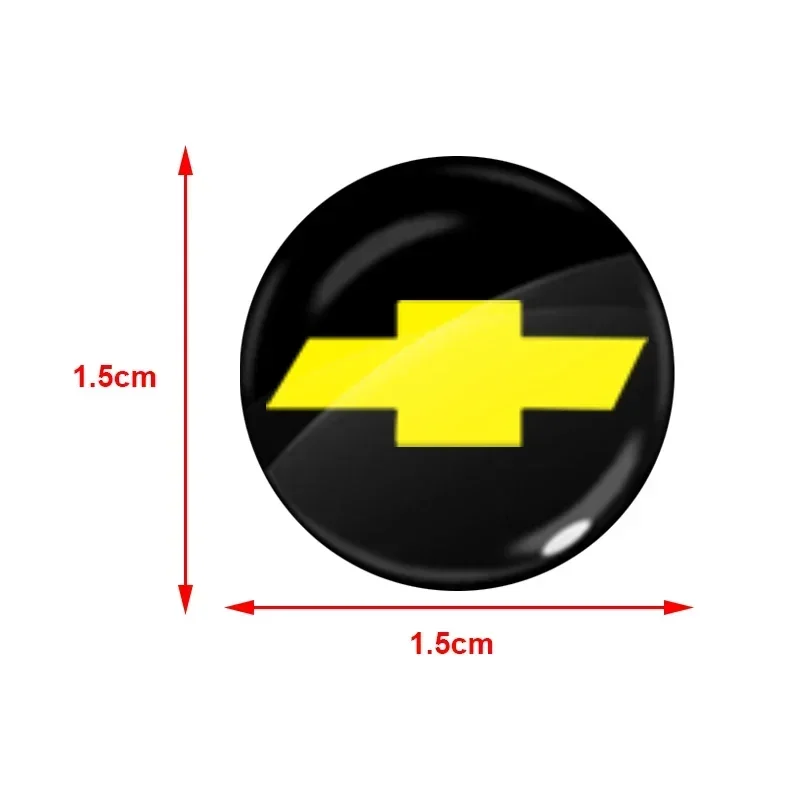 جديد 15 مللي متر فوب شعار سيارة ملصق لسيارة مفتاح تحكم عن بعد لشروليه سيلفرادو إمبالا ماليبو الاعتدال كامارو اكسسوارات السيارات
