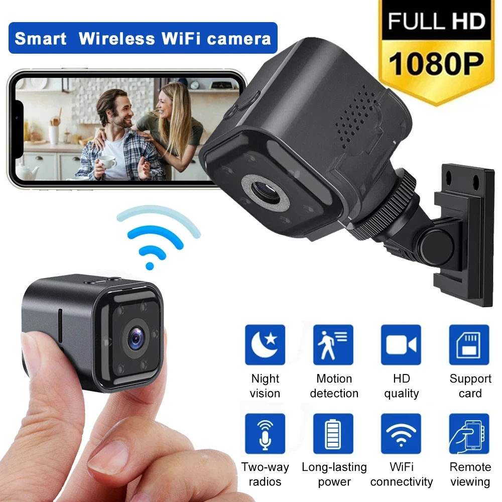 HD 1080P Mini Camera Audio Video Recorder Motion Detection Night Vision WiFi Camera Smart Home Security Surveillance Camcorder