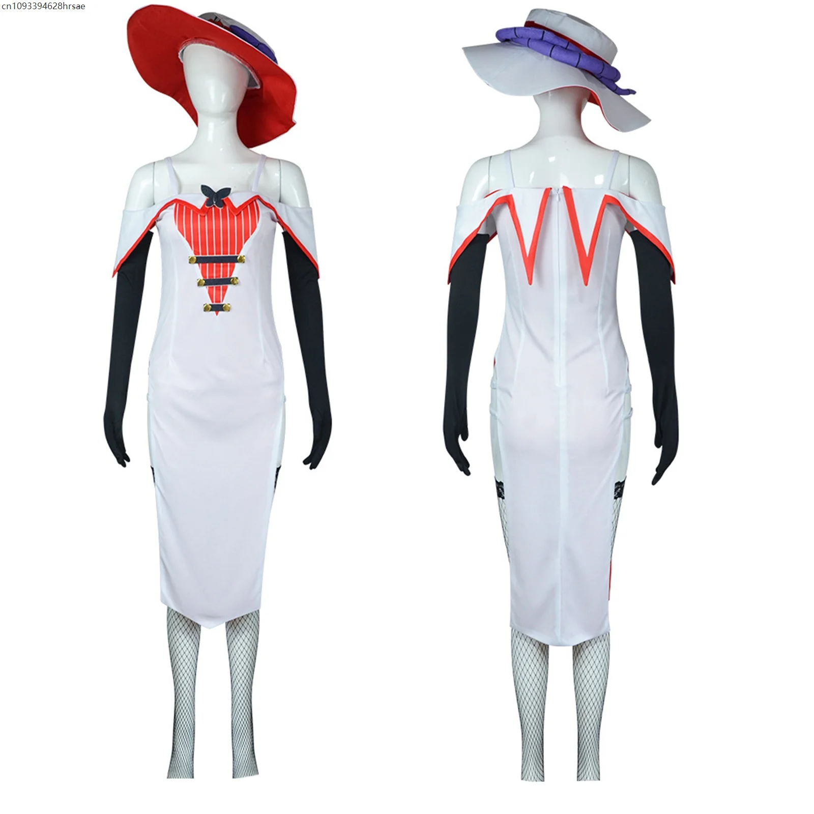 

Anime Cosplay Costume Dress Uniform Suit with Hat Halloween Carnival Party Outfit for Women