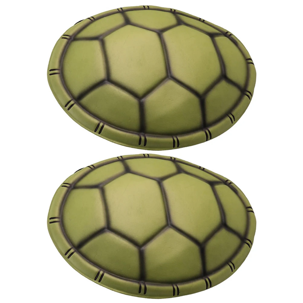 

2PCS EVA Turtle Shell Props Lightweight Adjustable Halloween Cosplay Kids Costume Party Accessories Simulation Decor
