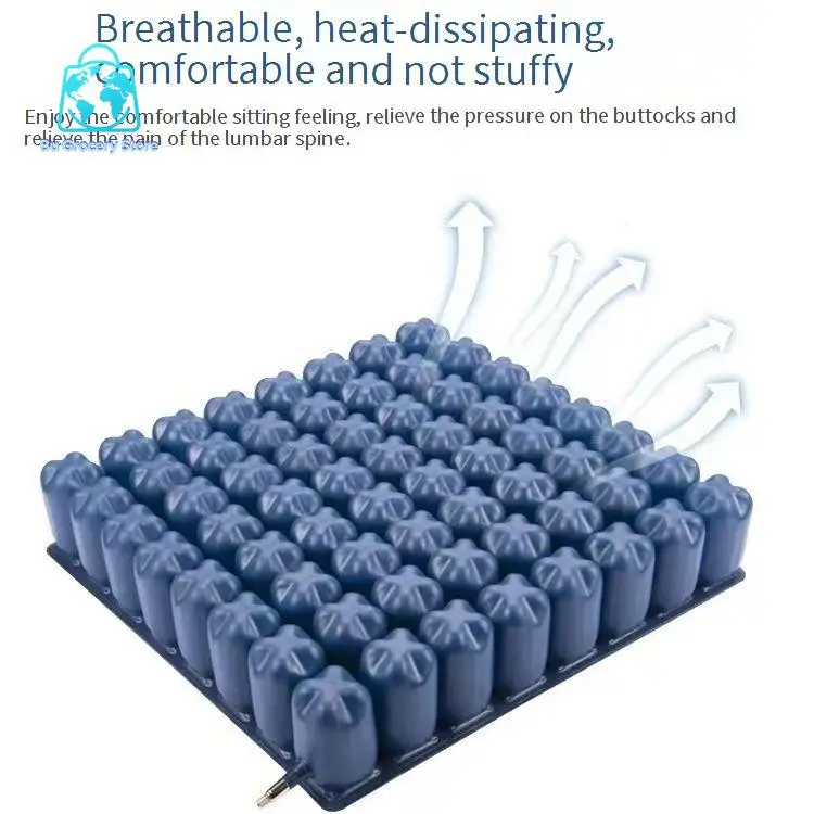 Wheelchair silicone anti-bedsore air seat cushion for disabled and elderly, hip decompression