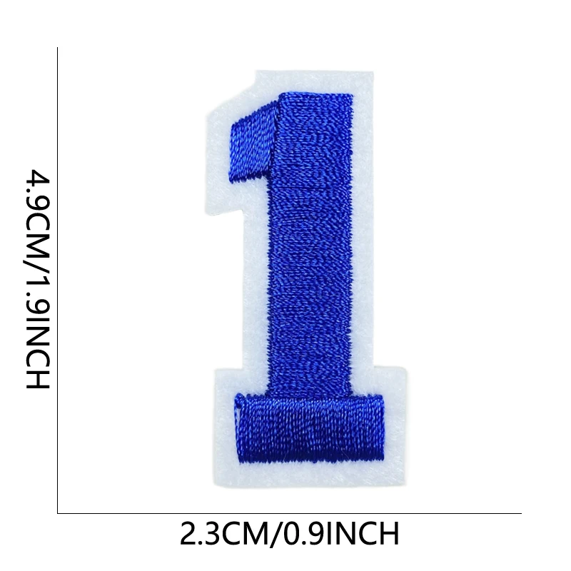 Aufnäher zum Aufbügeln, Buchstaben, blau, bestickt, für Kleidung, Mochila, Parches Para Nas Diego Letras Alphabet Sew Bordadas Adhesivas Ropa – Detail 10