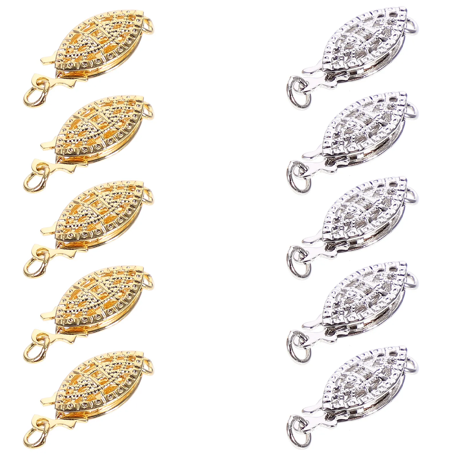 

10Pcs Fishhook Clasp Alloy Jewelry Making Slide Clasp Hook Necklace Bracelet Connector DIY Accessory for Handmade Jewelry