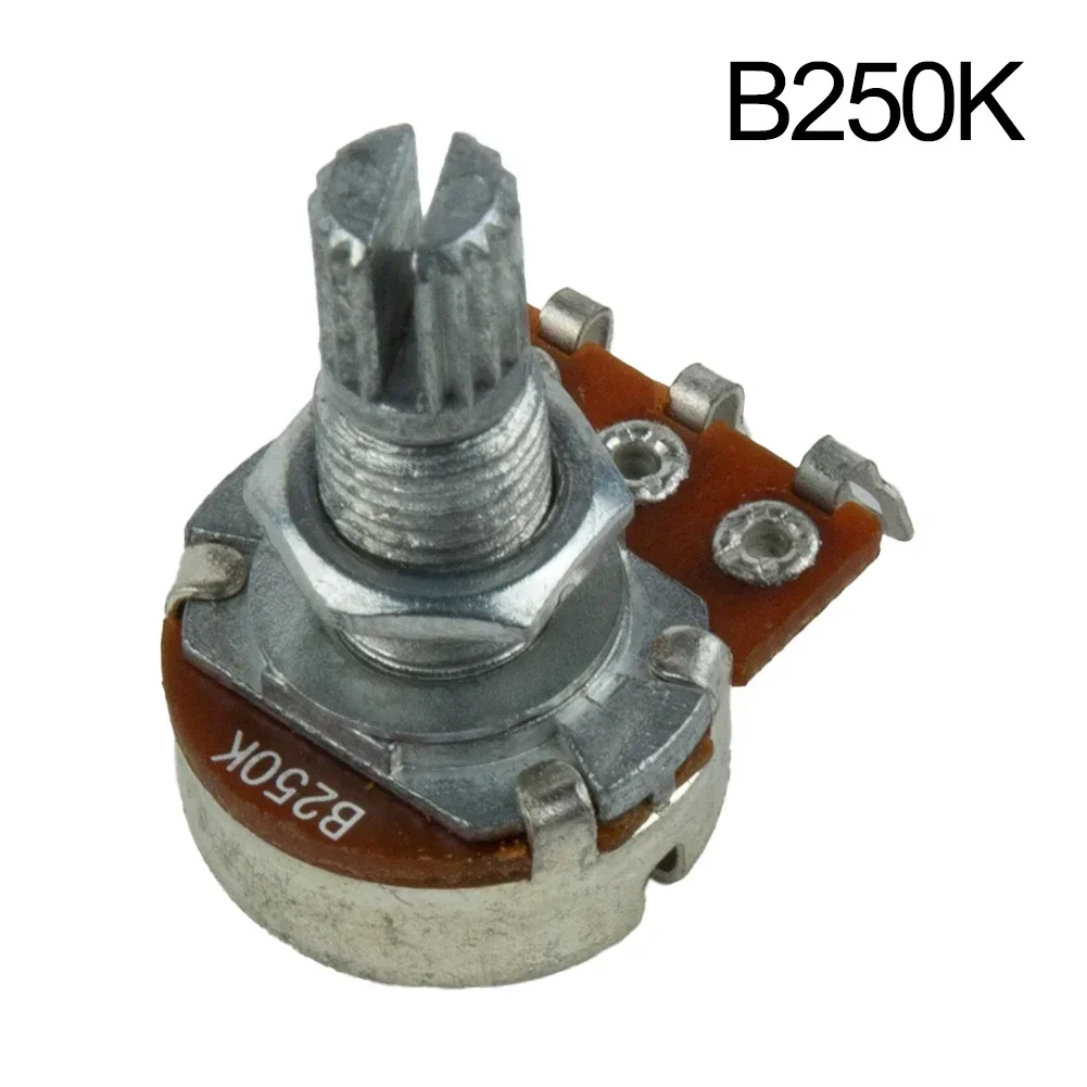 Guitar Potentiometer 18mm Shaft Split Small Pot Electric Guitar Bass Effect Amp A250/B250/A500/B500K Volume Or Tone