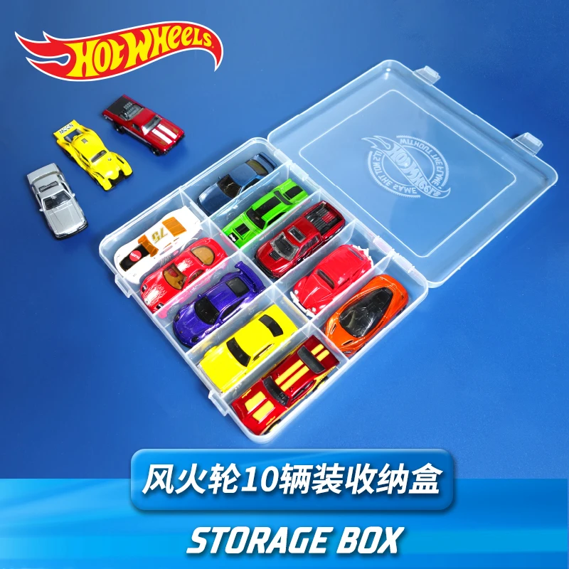 Hot Wheels Auto Model Opbergdoos 10-Gordels Jongens Speelgoed Stofdicht Organizer Case Diecast Voertuigen En Modellen Doos Creatieve Geschenken