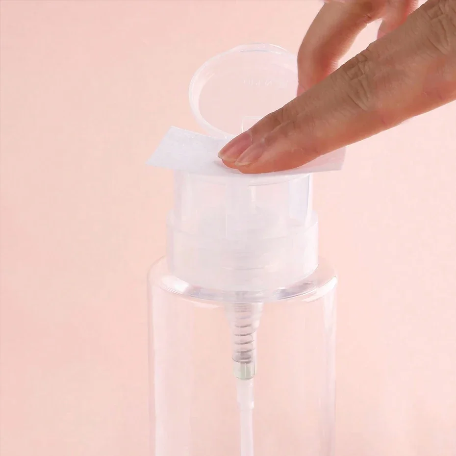 200 ミリリットル空のポンプ液体アルコールプレスマニキュアリムーバークリーナーボトルネイル詰め替えボトルディスペンサーマニキュア容器
