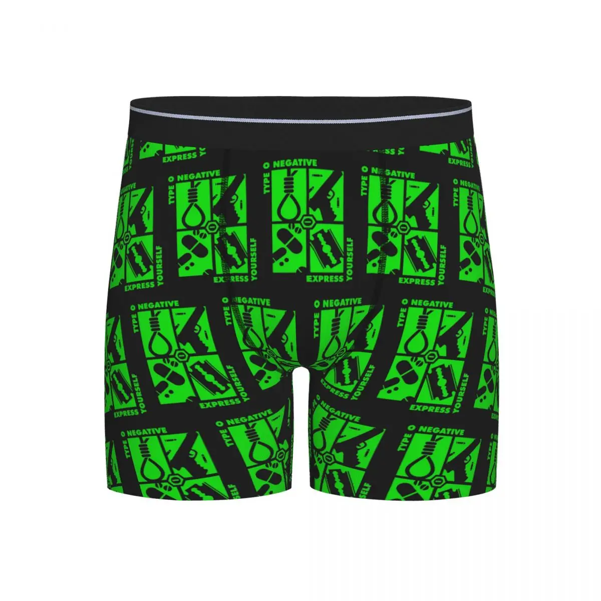 

Long Boxer Underpants Shorts Type O Negative Panties Male Ventilate Underwear for Homme Man Boyfriend Gift
