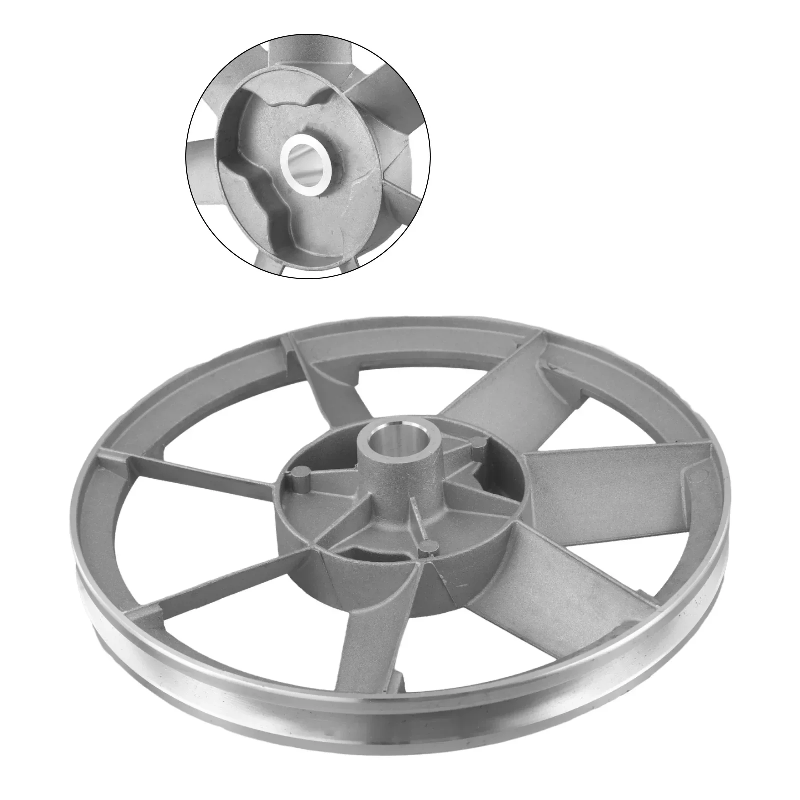 1pc Air Compressor Belt Machine Head 265mm Flywheel Single Groove Triangle Wheel Pulley Machine Head Air Compressor Accessories