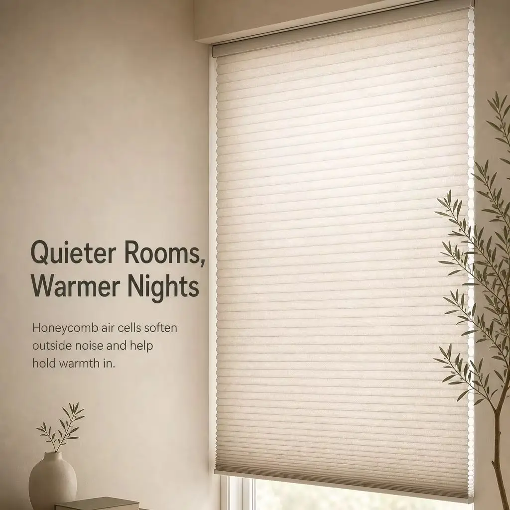 Hot Selling Premium Spring Design Quick Install Cordless Child Safe Thermal Insulated oneycomb Blinds For Windows