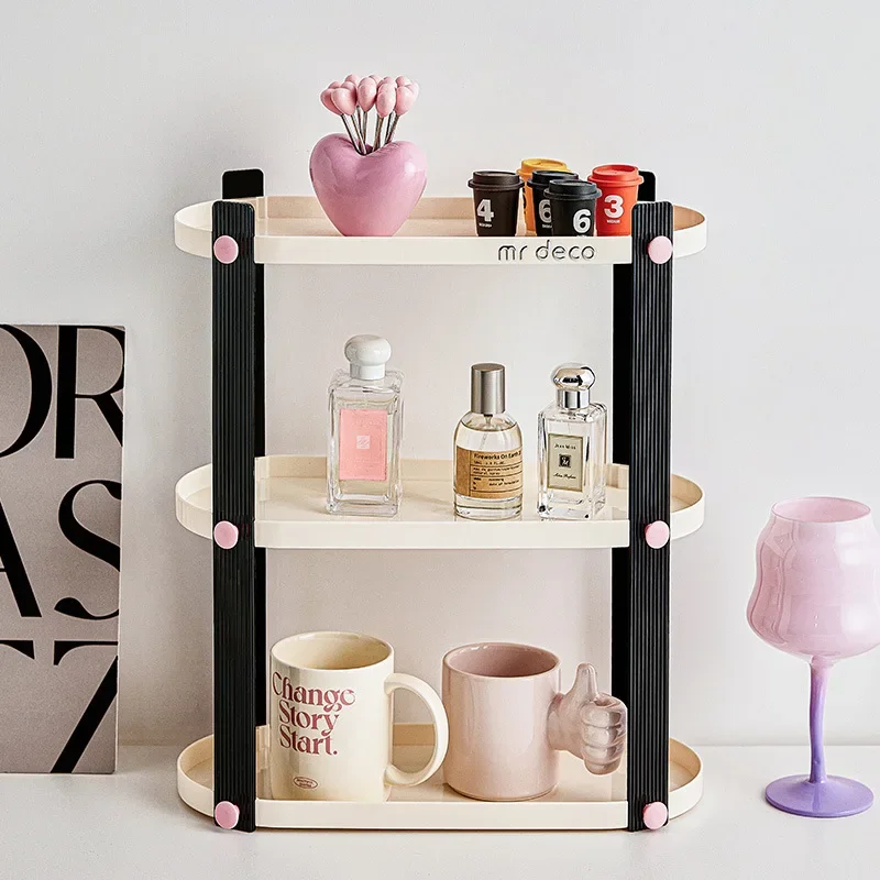 3 layer cup holder High appearance horizontal multi-layer storage cosmetics organizer rack