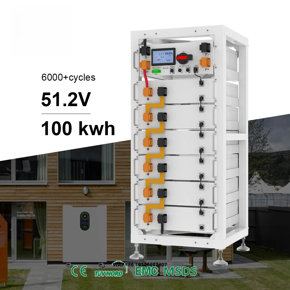 Stackable Storage Lithium Solar Battery Pack LiFePO4 51.2v 100ah Commercial Battery Lifepo4 Lithium Battery