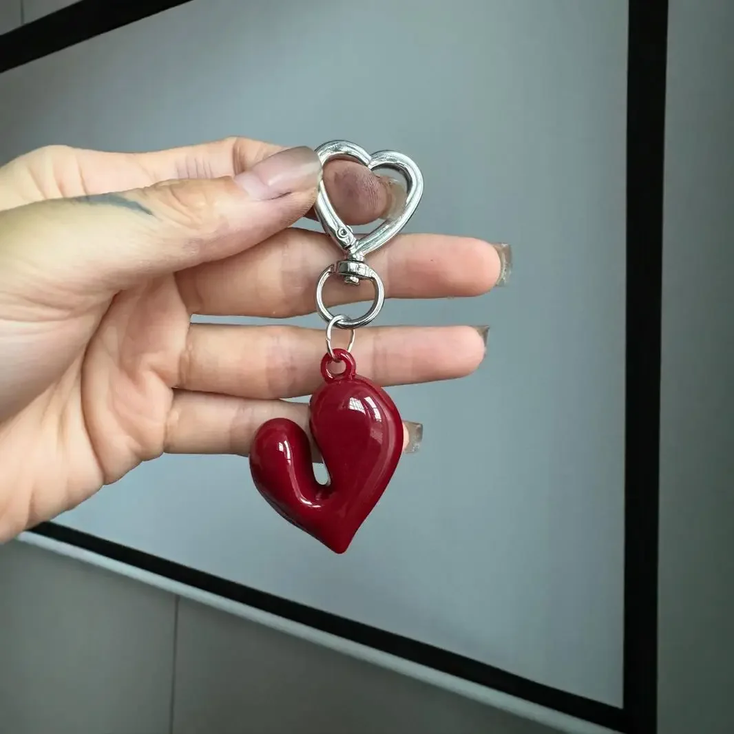 Korean version acrylic bow tie Keychains Advanced temperament Pendant Couple Best Friend Backpack Car Keychain for girl Gift