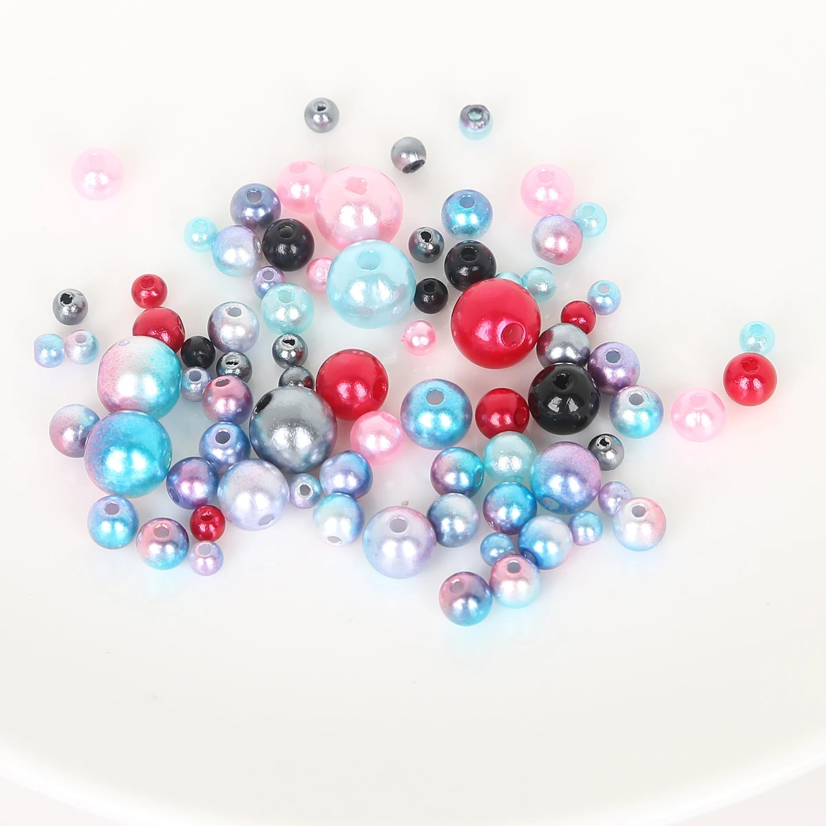 

4-10mm Round Multi Color Imitation Pearl Decorative Beads Loose Beads For DIY Fashion Jewelry Making Necklace Accessories