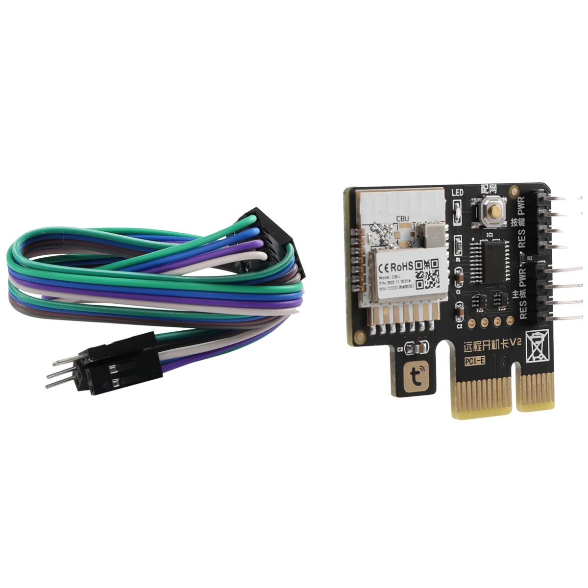 Tuya Wifi Computer Power Reset Switch PCIe Card for PC Destop Computer,APP Remote Control,Support Google Home,MINI Card