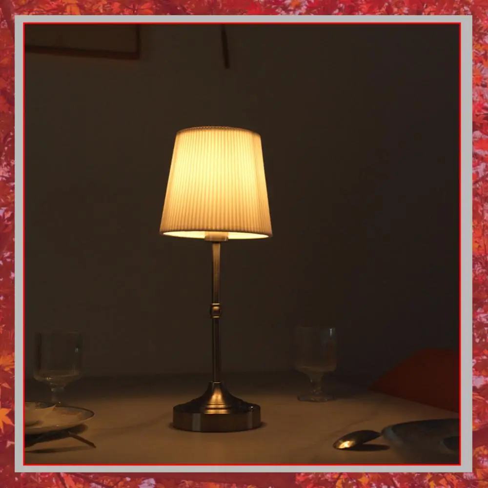 

Cordless LED Metal Table Lamp USB Rechargeable Touch Control Night Light Metal Base Small Table Lamp for Dining Room Bedroom Bar