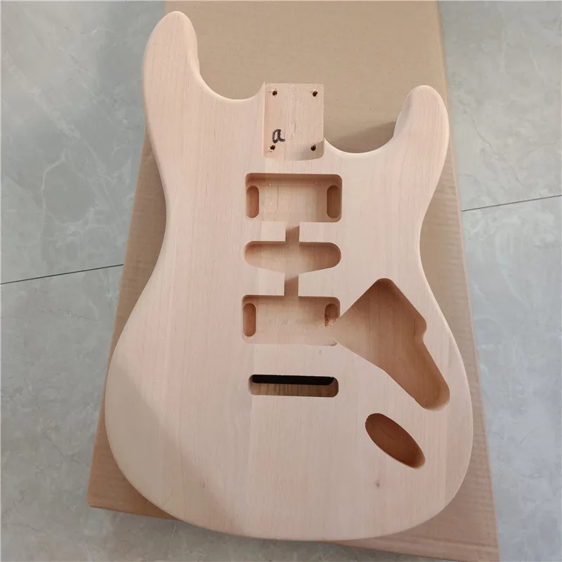 Electric Guitar Alder Body,HSH Route No Paint Fit For Single Wave Electric Guitar BJ-552